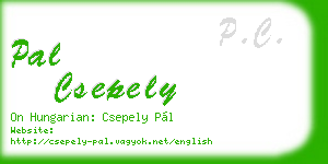 pal csepely business card